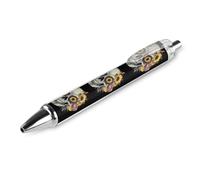 ZHTGDR Stylo à bille rétractable rétro du Canada et du Brésil, encre noire, pointe fine de 0,5 mm, fournitures de bureau pour enseignants, infirmières
