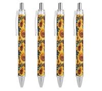 ZHTGDR Stylo à bille rétractable rétro du Canada et du Brésil, encre noire, pointe fine de 0,5 mm, fournitures de bureau pour enseignants, infirmières