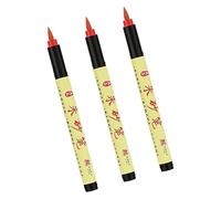 Zhu Chutzpah Stylo pinceau chinois pour adultes Textes confucéens et écriture religieuse Encre noire ou rouge