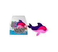 Lansay - Zhu Zhu Aquarium Nina Le Dauphin - Peluche Interactive - Dès 4 Ans | Compagnon Sous-Marin - Textile Doux et Moelleux au Toucher - Se Déplace Tout Seul - Inventer des Histoires Enchantées