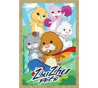 Zhu Zhu Pets - Poster - Gang + cadre interchangeable, Shinsuke® Maxi MDF hêtre, vitre acrylique