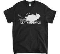 ZHUANG Inspired by Phantom of The Paradise Mens T Shirt - Death Records 70'S Depalma Black M