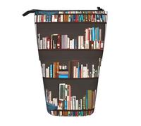 Zhuanyun Bibliothèque imprimée - Sac de rangement multifonction - Sac de maquillage élégant et multifonctionnel