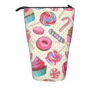 Zhuanyun Coloré Sweet Lollipop Cupcake Donut sac de rangement multifonction sac de rangement sac de maquillage portefeuille élégant et multifonctionnel