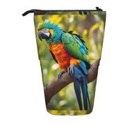 Zhuanyun Fantastique sac de rangement multifonction avec imprimé plumes de perroquet, sac de maquillage, sac élégant et multifonctionnel