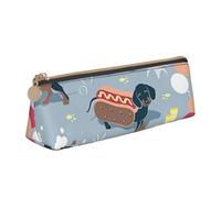 Zhuanyun Hot Dogs and Lemonade1 Sac de rangement multifonction en cuir avec motif triangle pour usage quotidien