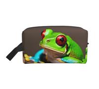 Zhuanyun Sac de rangement de voyage avec fermeture éclair Red Eyes Tree Frogs