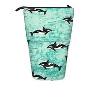 Zhuanyun Sac de rangement multifonction avec imprimé biologique de l'océan Pacifique, sac de maquillage, portefeuille élégant et multifonctionnel