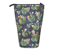 Zhuanyun Sac de rangement multifonction avec imprimé cactus aquarelle, sac de maquillage, sac élégant et multifonctionnel