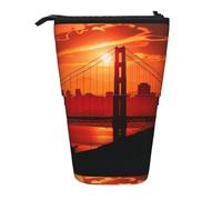 Zhuanyun Sac de rangement multifonction avec imprimé Golden Gate Bridge, sac de maquillage, sac élégant et multifonctionnel