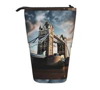 Zhuanyun Sac de rangement multifonction avec imprimé Old Tower Bridge de Londres, sac de maquillage, portefeuille, élégant et multifonctionnel