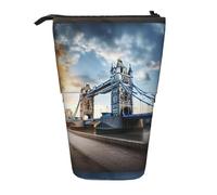 Zhuanyun Sac de rangement multifonction avec imprimé Old Tower Bridge de Londres, sac de maquillage, portefeuille, élégant et multifonctionnel
