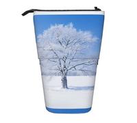 Zhuanyun Sac de rangement multifonction avec imprimé paysage d'hiver, sac de maquillage, sac élégant et multifonctionnel