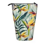 Zhuanyun Sac de rangement multifonction avec imprimé paysage tropical, sac de maquillage, sac élégant et multifonctionnel