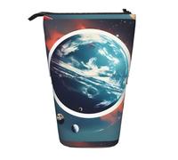 Zhuanyun Sac de rangement multifonction avec imprimé planète spatiale, sac de maquillage, portefeuille élégant et multifonctionnel