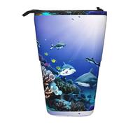 Zhuanyun Sac de rangement multifonction avec motif requin de natation sous la mer