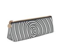 Zhuanyun Sac de rangement multifonction en cuir avec impression illusion de rotation optique, sac à cosmétiques, usage quotidien