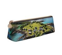 Zhuanyun Sac de rangement multifonction en cuir avec imprimé des îles Norvèges - Pour tous les jours