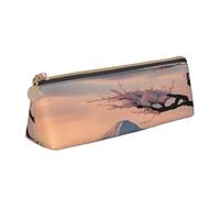 Zhuanyun Sac de rangement multifonction en cuir avec imprimé paysage japonais Mount Fuji pour fournitures de bureau, usage quotidien