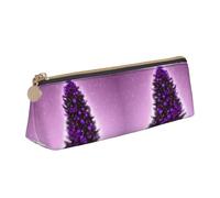 Zhuanyun Sac de rangement multifonction en cuir avec motif d'arbre de Noël violet - Pour un usage quotidien