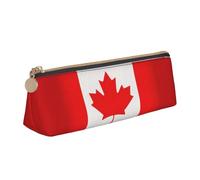 Zhuanyun Sac de rangement multifonction en cuir avec motif drapeau canadien, pour une utilisation quotidienne, blanc, One Size, Légères