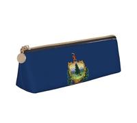 Zhuanyun Sac de rangement multifonction en cuir avec motif drapeau de l'État du Vermont - Pour usage quotidien