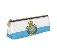 Zhuanyun Sac de rangement multifonction en cuir avec motif drapeau de Saint-Marin, pour tous les jours