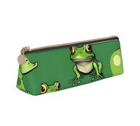 Zhuanyun Sac de rangement multifonction en cuir avec motif grenouilles vertes et amusantes, pour un usage quotidien