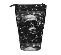 Zhuanyun Sac de rangement multifonction imprimé Sugar and Skulls style sac de maquillage portefeuille élégant et multifonctionnel