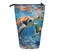 Zhuanyun Sac de rangement multifonction imprimé tortues de mer, sac de maquillage, sac élégant et multifonctionnel