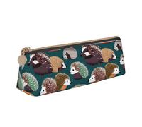 Zhuanyun Sac de rangement multifonction multifonction en cuir avec imprimé hérissons, utilisation quotidienne