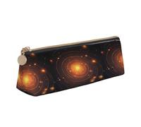 Zhuanyun The Solar System Sac de rangement multifonction en cuir avec motif triangle pour usage quotidien