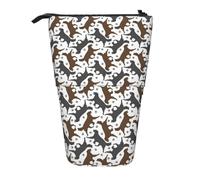 Zhuanyun Trotting Sac de rangement multifonction avec revêtement plat Motif empreintes de pattes