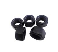 zhuguim 2/50pcs M1.6 M2 .5 M3 M4 M5 M6 M8 M10 M12 M14 M16 couleur oxyde noir écrou hexagonal en acier au carbone DIN934 GB6170(100pcs M4)