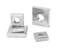 zhuguim Bloc coulissant à écrous carrés fins en acier au carbone zingué M2 M3 M4 M5 M6 M8, accessoire for profil aluminium DIN562, 5 50 pièces(M5x11x11x3 (20pcs))