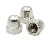 zhuguim DIN1587 écrou à gland couronne hexagonal M3 M4 M5 M6 M8 M10 M12 M14 M16 304 201 capuchon de dôme en acier inoxydable écrous aveugles for boulons 1-50 pièces(304 Stainless Steel,M12 (2pcs))