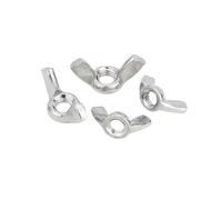 zhuguim DIN315 M3 M4 M5 M6 M8 M10 M12 GB62 304 acier inoxydable noir ajuster écrou à pouce serrer la main lingot oreille oreilles(10pcs M4)