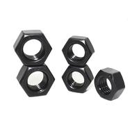 zhuguim Écrous hexagonaux métriques en acier au carbone, 200 pièces, M2 .5 M3 M4 M5 M6 M8 M10 M12 M14 M16 M18 M20 M22 M24 M27 M30 M33 M36(M3 (150pcs))