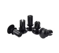 zhuguiming 100 pièces 2mm 2.6mm 3mm 3.5mm 4mm R Type Nylon plastique presse Rivet pince Tube d'expansion bouchon d'ancrage for carte PC Fix noir(M2-100Pcs,2.4mm)