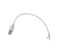 zhuguiming Câble d'alimentation USB 5 V 0,3 m/1 m/2 m, 2 broches/4 broches. A, femelle/mâle, prise jack, cordon de charge, rallonge, connecteur DIY(Dark Grey,1M)