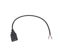 zhuguiming Câble d'alimentation USB 5 V 0,3 m/1 m/2 m, 2 broches/4 broches. A, femelle/mâle, prise jack, cordon de charge, rallonge, connecteur DIY(Multicolor,0.3M)