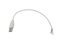 zhuguiming Câble d'alimentation USB 5 V 0,3 m/1 m/2 m, 2 broches/4 broches. A, femelle/mâle, prise jack, cordon de charge, rallonge, connecteur DIY(Gold,2M)