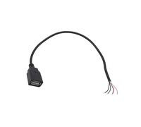 zhuguiming Câble d'alimentation USB 5 V 0,3 m/1 m/2 m, 2 broches/4 broches. A, femelle/mâle, prise jack, cordon de charge, rallonge, connecteur DIY(Orange,0.3M)