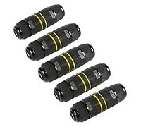 zhuguiming Connecteur de câble électrique for boîte jonction extérieure étanche IP68, facile à installer, M16, M20, M25, for câbles Ø 3,5 14 mm, 2 voies(M25 5-8mm,5 sets,5P)