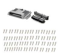 zhuguiming Connecteur FCI automobile scellé ECU 24P/39P/48P/56P/80P/90P/121P/154 broches, coque en aluminium, système de contrôle PCB avec bornes(Silver,1 Sets)