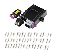 zhuguiming Connecteur FCI automobile scellé ECU 24P/39P/48P/56P/80P/90P/121P/154 broches, coque en aluminium, système de contrôle PCB avec bornes(Brown,10 Sets)