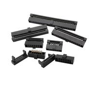 zhuguiming Lot de 10 connecteurs femelles IDC FC 1,27 mm 6/8/10/12/14/16/20/24/26/30/34/40/50 broches for câble plat 0,635(26Pin)