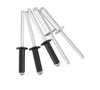 zhuguiming Rivet Pop aveugle en alliage d'aluminium, 2.4mm 3mm 3.2mm 5mm, boulon à tige fer, mandrin d'échappement, attaches aluminium(6mm,Black M3.0-50Pcs)