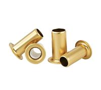 zhuguiming Rivets tubulaires M0.9 M1.3 .5 .7 M2 M3 m4 m5 m6, Circuit imprimé Double face, clous PCB, Rivet creux en cuivre(Length 10mm,M2 (200pcs))