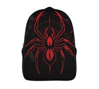 ZHUICHENG Spider Sac À Dos Pour Garçons Enfant Filles College Adulte Sac À Dos 3D Imprimé Manga Bookbag Motif d'araignée Sac D'école Grande Capacité Scolaire araignée Sac De Voyage 40x28x16cm